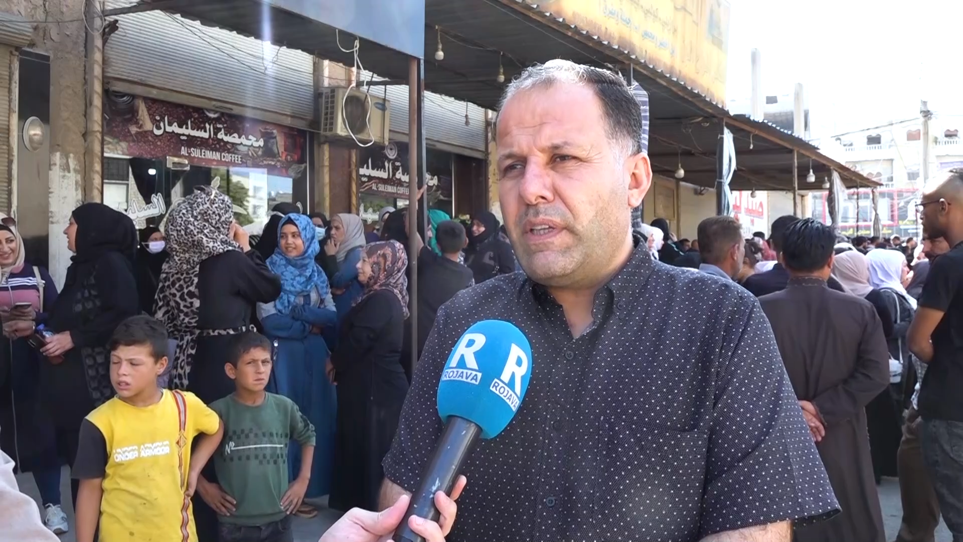 أهالي منبج يؤكدون دعمهم لقواتهم العسكرية ضد هجمات مرتزقة الاحتلال التركي